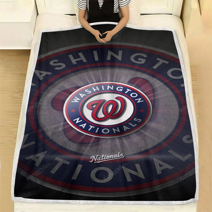 Washington Nationals Fleece Blanket - Mlb Baseball1001  Soft Blanket, Warm Blanket