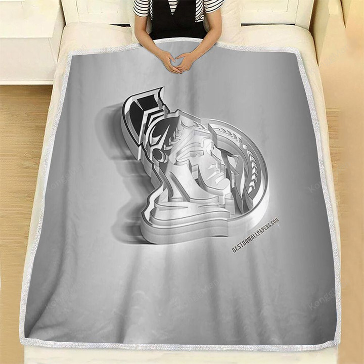Ottawa Senators Fleece Blanket - Canadian Hockey Club 3D  Soft Blanket, Warm Blanket