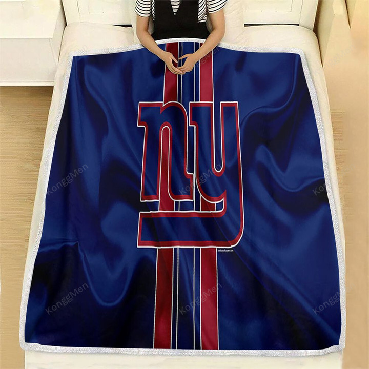 New York Giants Fleece Blanket - American Football Nfl Soft Blanket, Warm Blanket