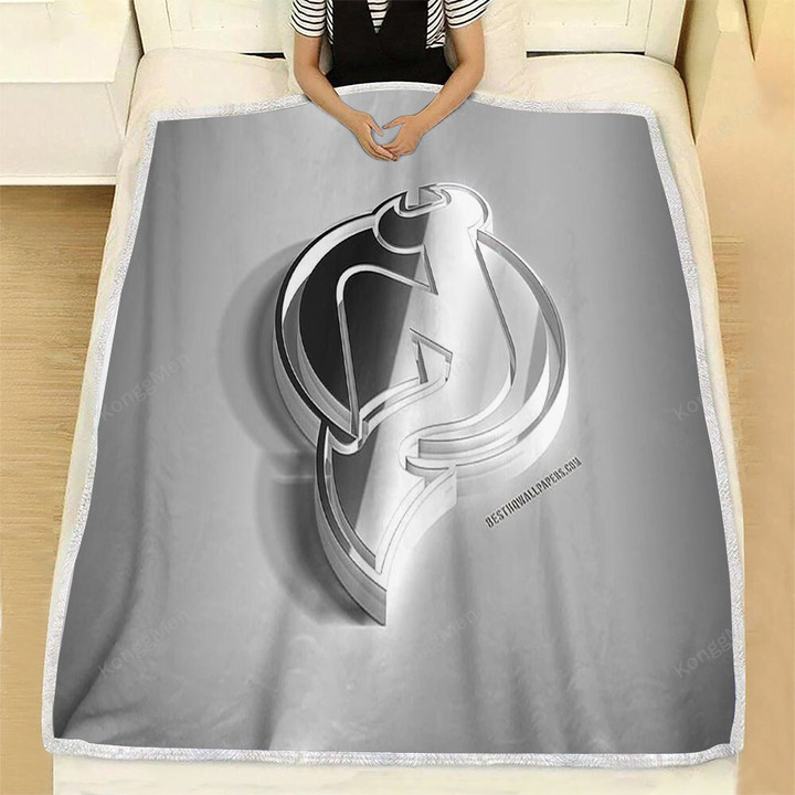 New Jersey Devils Fleece Blanket - American Hockey Club 3D  Soft Blanket, Warm Blanket