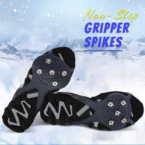 Universal Non-Slip Gripper Spikes Anti-Slip Over Shoe Durable Cleats with Good Elasticity