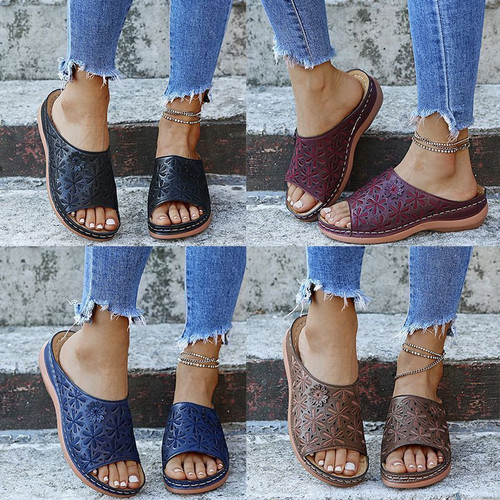 FleekComfy™ Style fashion non-slip wedge Orthopetic sandals