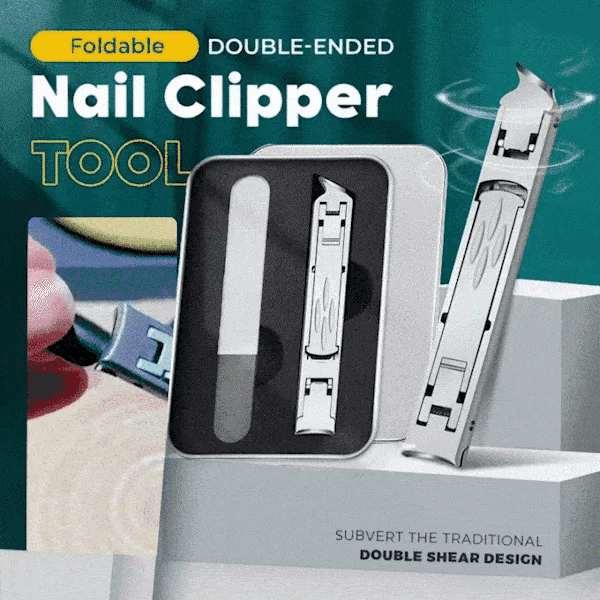 🔥Big Sale – 50% OFF🔥 Foldable Double-Ended Nail Clipper Tool
