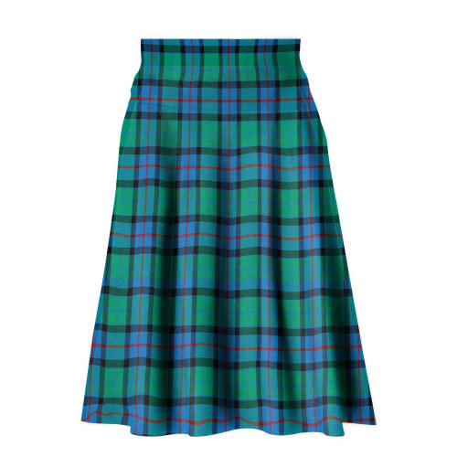 Namishirt Tartan Ladies Skirt, Flower Of Scotland Scottish Ladies Skirt