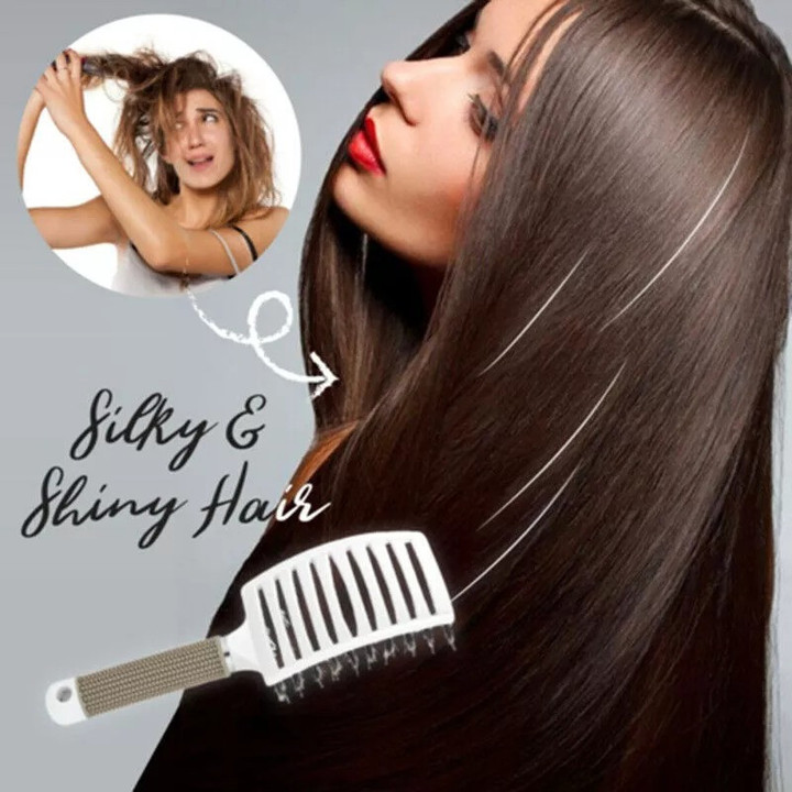 ✨ Detangler Bristle Nylon Hairbrush 🔥Buy 1 Get 1 Free🔥
