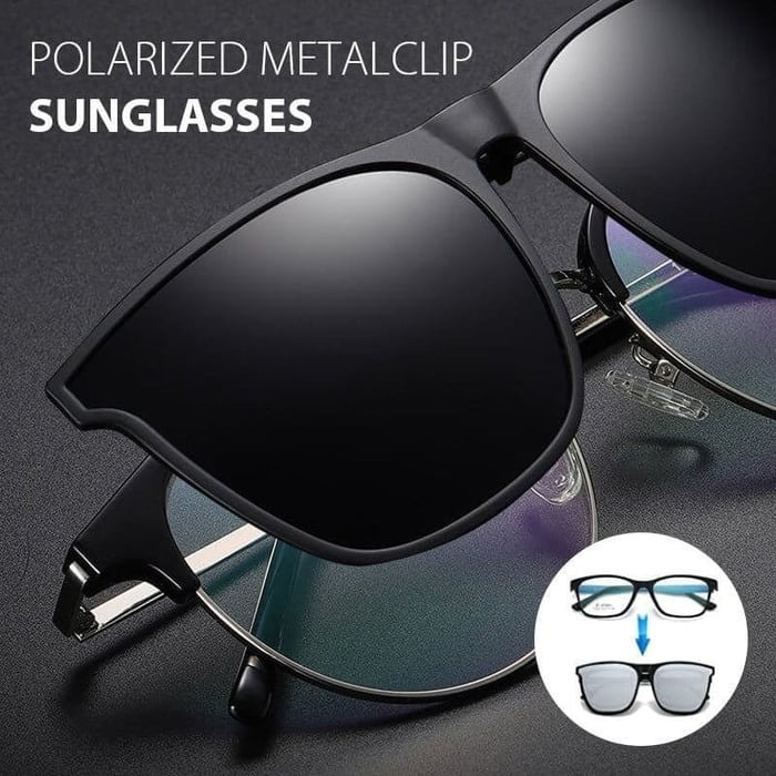 👓 New Polarized Clip-on Flip Up Sunglasses (with box)