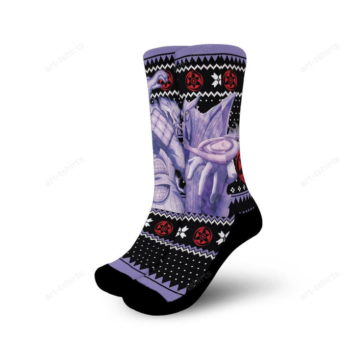 Sasuke Susanoo Socken Ugly Christmas Anime Socken