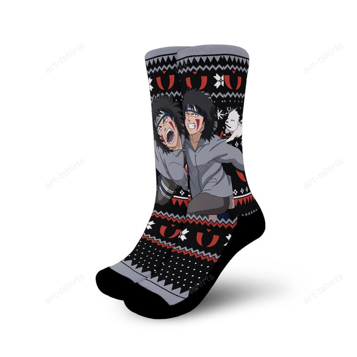 Kiba Inuzuka Socken Ugly Christmas Anime Socken