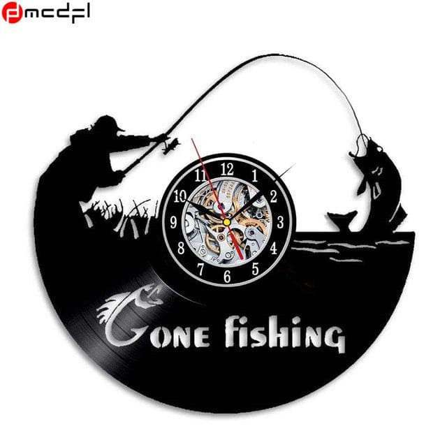 Fishing Wall Clock