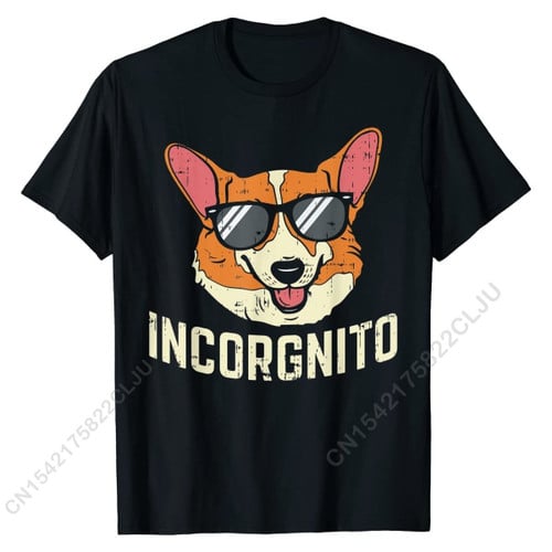 Incorgnito Funny Corgi Face t-shirt