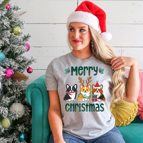 Merry Christmas Corgi t-shirt