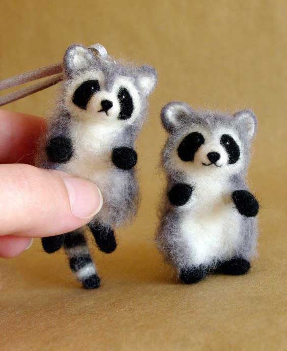 Cute Raccoon Pocket Animal Doll Toy DIY Kit
