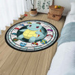 Squirtle Round Rug Custom Pokemon Anime Circle Carpet-wexanime.com