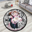 Ochako Uraraka Manga Mix Round Rug Custom My Hero Academia Anime Circle Carpet-wexanime.com
