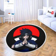 Uchiha Sasuke Shaped Rugs Custom Symbol Anime Naruto Carpets Room Decor Mats-wexanime.com