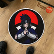 Uchiha Sasuke Shaped Rugs Custom Symbol Anime Naruto Carpets Room Decor Mats-wexanime.com
