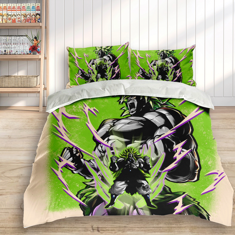 Broly Legendary Super Saiyan Bedding Set Anime Custom-wexanime