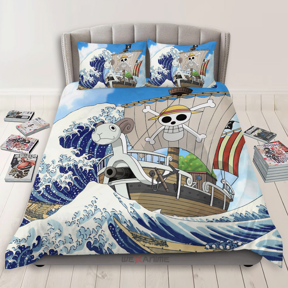 Kanagawa Great Wave Going Merry Bedding Set Home Decor