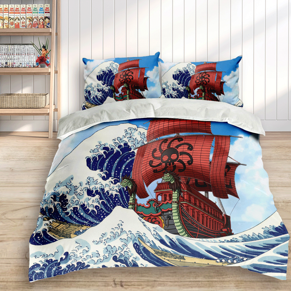 Kanagawa Great Wave Perfume Yuda Bedding Set Home Decor