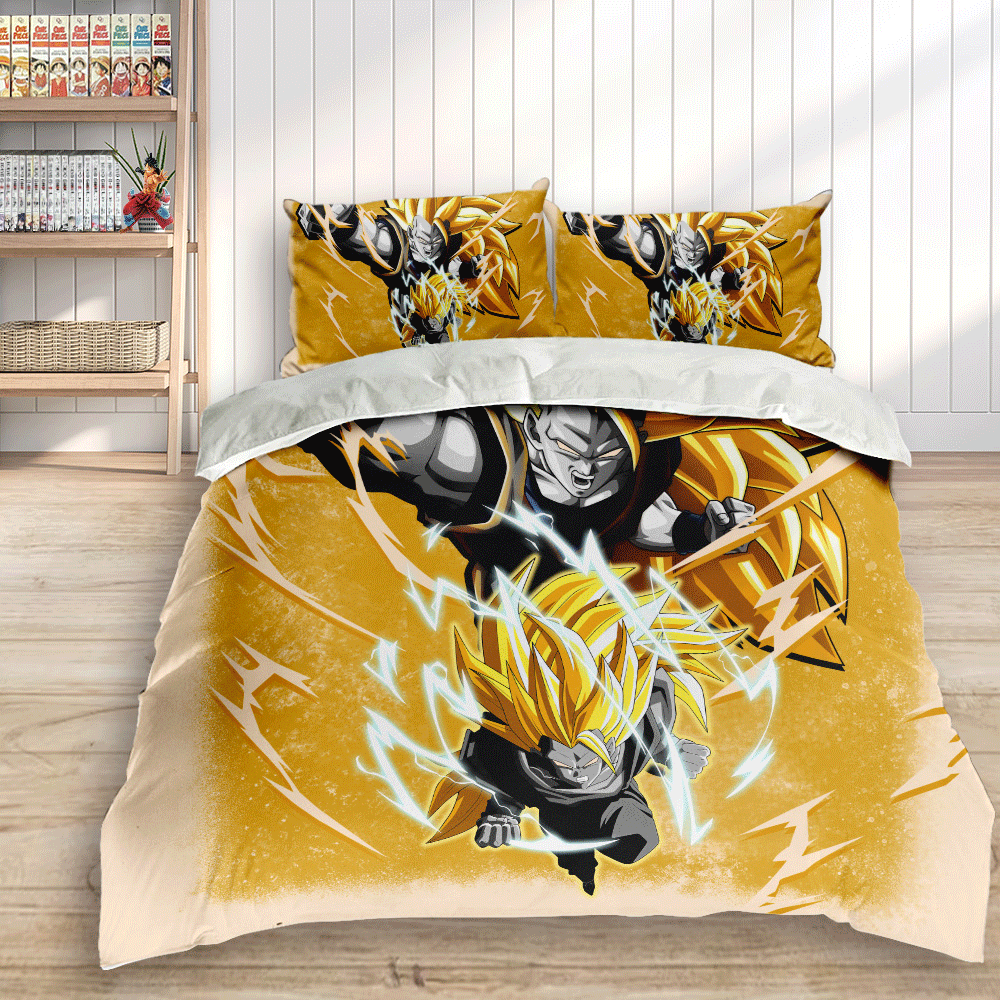 Goku Super Saiyan 3 Custom Bedding Set-wexanime