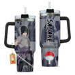 Sasuke Uchiha 40oz Travel Tumbler Cup Personalized Custom Anime Accessories - Wexanime
