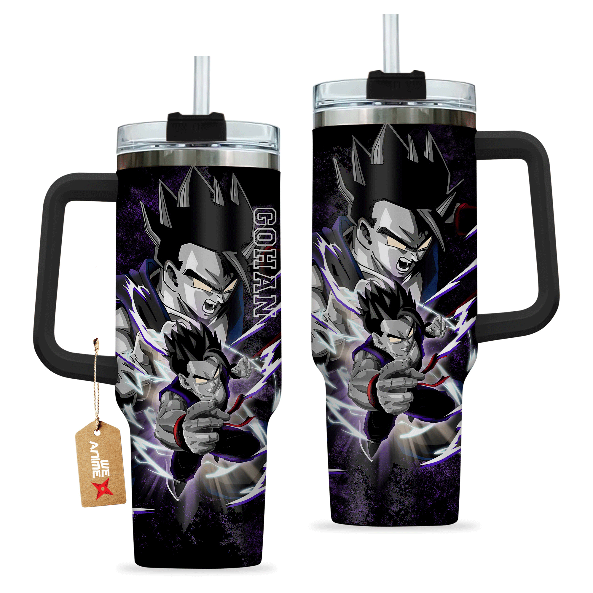 Gohan 40oz Travel Tumbler Cup Personalized Custom Anime Accessories - Wexanime