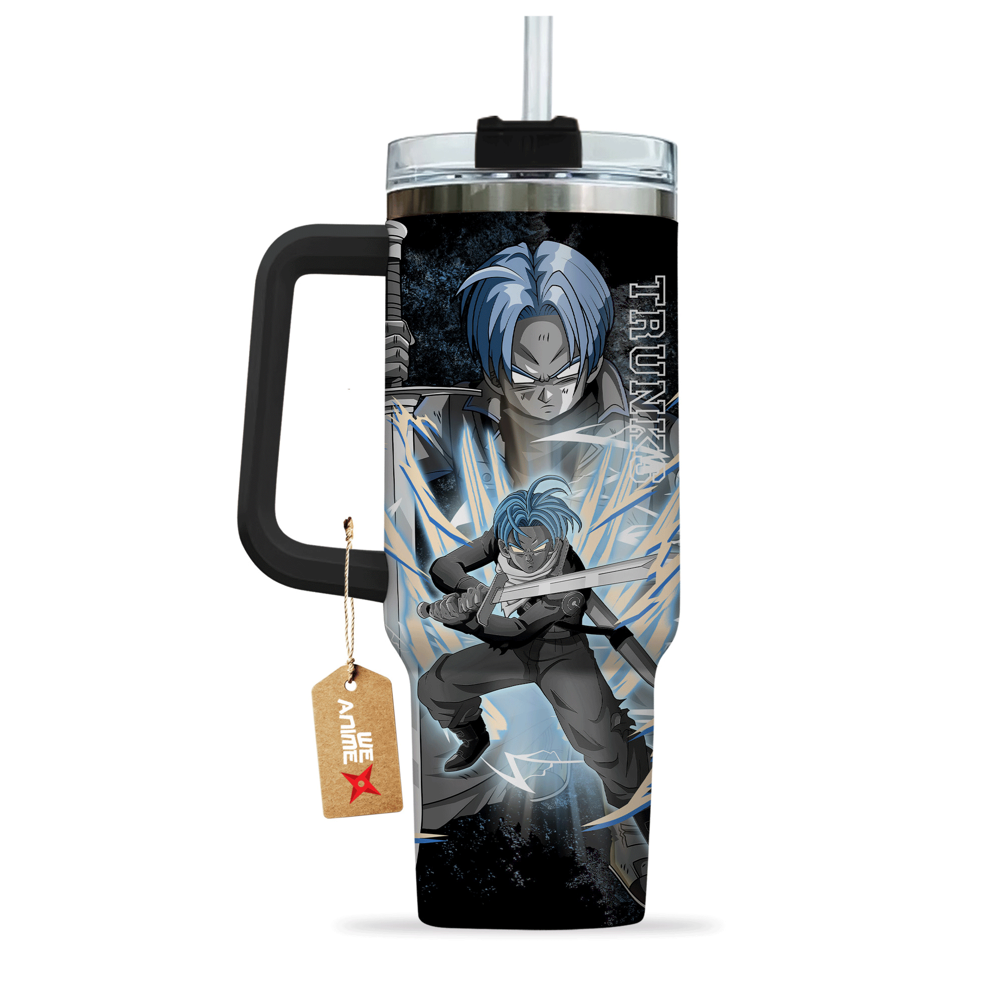Future Trunks 40oz Travel Tumbler Cup Personalized Custom Anime Accessories - Wexanime
