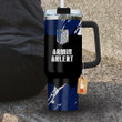 Armin Arlert 40oz Travel Tumbler With Handle Custom Anime Accessories - Wexanime