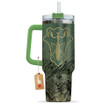 Symbols Green Mantis 40oz Travel Tumbler Personalized With Handle Custom Anime Cup - Wexanime