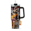 Her Natsu Dragneel 40oz Travel Tumbler With Handle Personalized Anime Valentines Cup - Wexanime