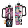 His Bulma 40oz Travel Tumbler With Handle Personalized Anime Valentine Cup - Wexanime
