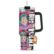 His Bulma 40oz Travel Tumbler With Handle Personalized Anime Valentine Cup - Wexanime