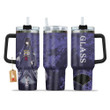 Glass 40oz Travel Tumbler With Handle Personalized Anime Accessories - Wexanime