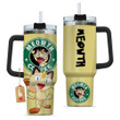 Meowth Coffee 40oz Travel Tumbler With Handle Personalized Anime Accessories - Wexanime