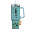 Squirtle Coffee 40oz Travel Tumbler With Handle Personalized Anime Accessories - Wexanime