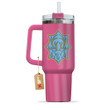 Aqua Deer 40oz Pink Valentines Personalized Tumbler With Handle Anime Cup - Wexanime