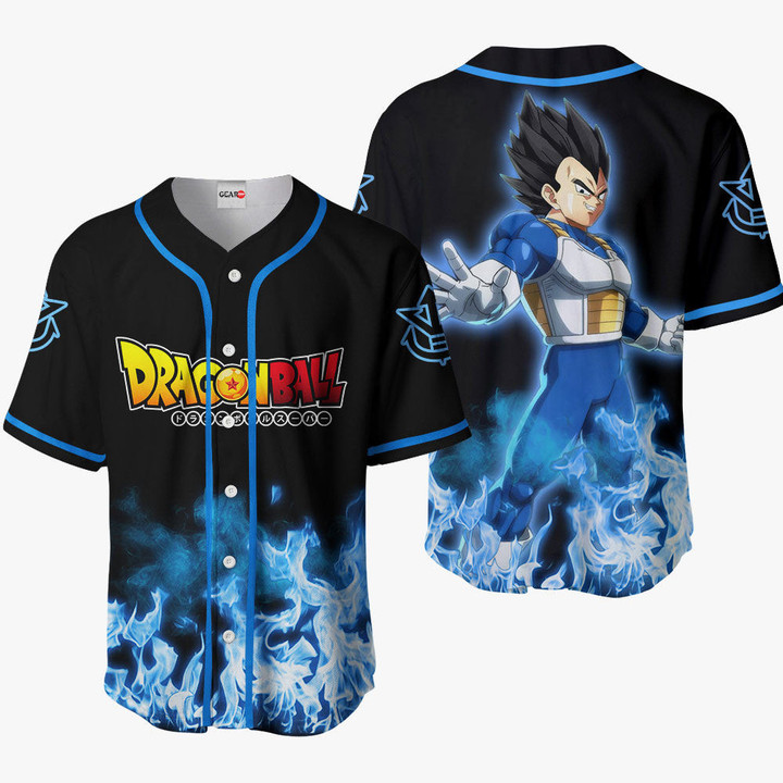 Vegeta Jersey Shirt Custom Dragon Ball Anime Merch Clothes-wexanime.com