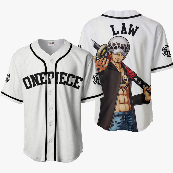 Trafalgar Law Jersey Shirt One Piece Anime Merch Clothes for Otaku-wexanime.com