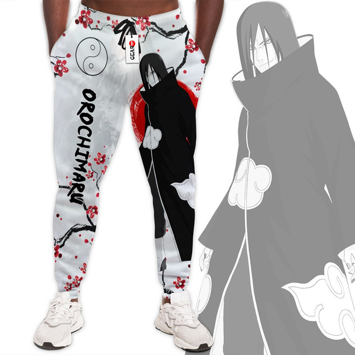 Orochimaru Joggers Naruto Anime Sweatpants Custom Merch Japan Style-wexanime.com