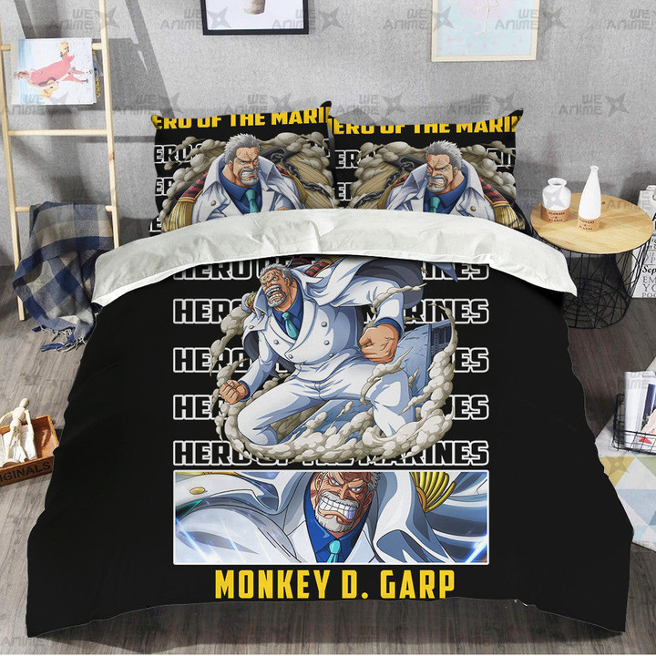One Piece Monkey D. Garp Bedding Set Custom-wexanime.com