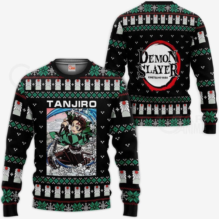 Tanjiro Kamado Ugly Sweater Christmas Demon Slayer Anime Gift-wexanime.com