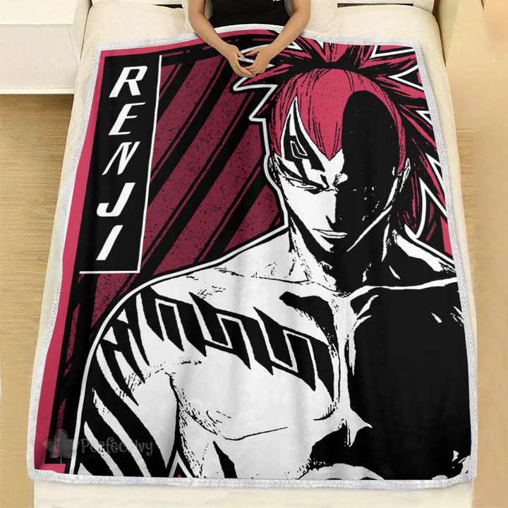 Renji Abarai Blanket Fleece Custom Bleach Anime-wexanime.com