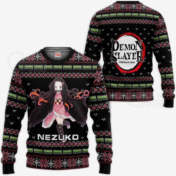 Nezuko Kamado Ugly Sweater Christmas Demon Slayer Anime Gift-wexanime.com