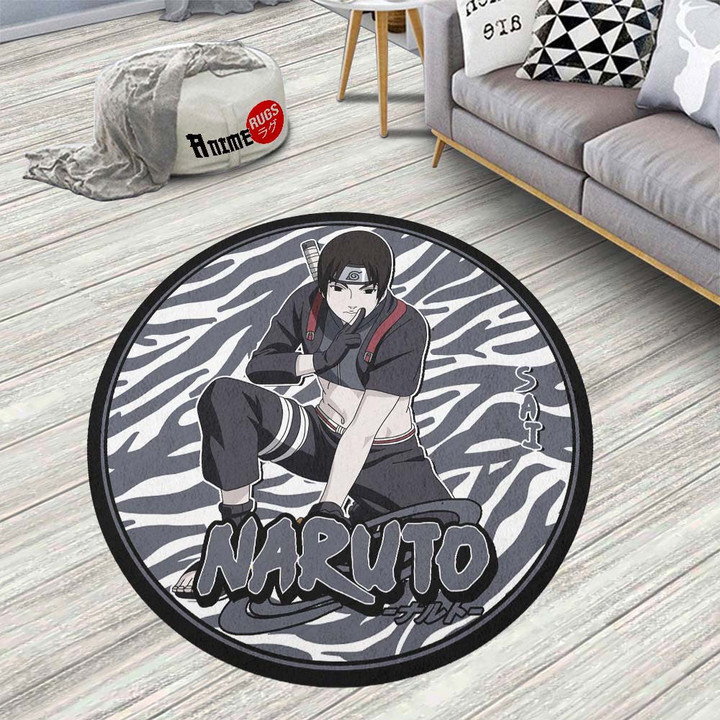Sai Round Rug Custom Naruto Anime Circle Carpet-wexanime.com