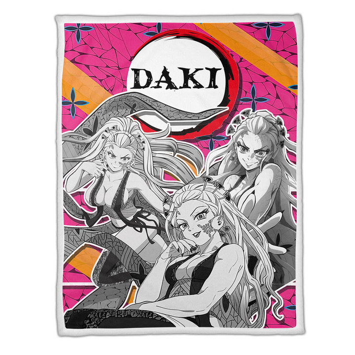 Daki Fleece Blanket Custom Demon Slayer Anime Uniform Costume Mix Manga Style-wexanime.com