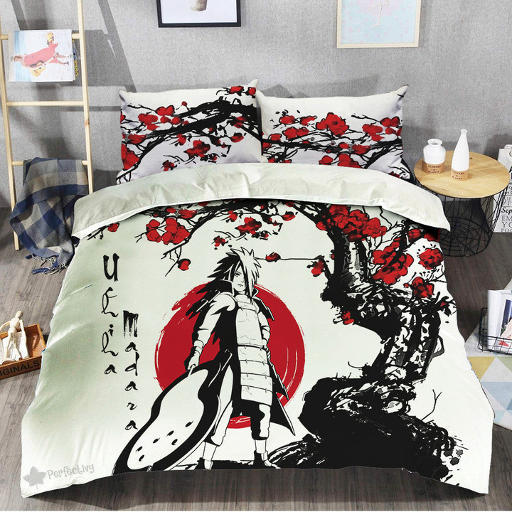 Uchiha Madara Bedding Set Custom Naruto Anime-wexanime.com