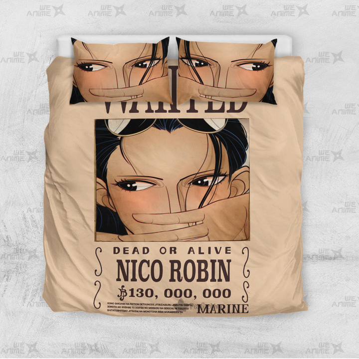 Nico Robin Bedding Set Custom One Piece Anime Bedding-wexanime.com