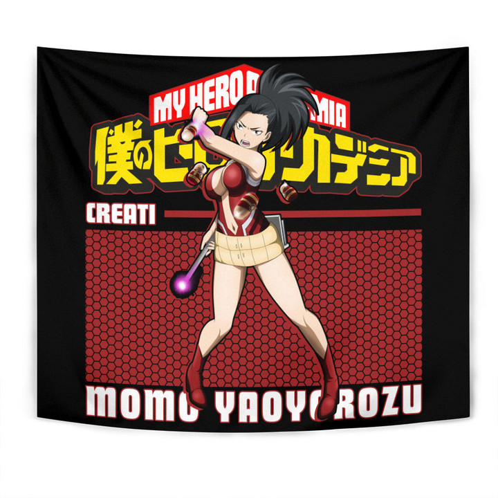 Momo Yaoyorozu Tapestry Custom My Hero Academia Anime Room Decor-wexanime.com