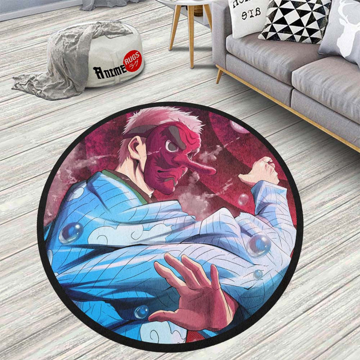 Sakonji Urokodaki Round Rug Custom Demon Slayer Anime Circle Carpet-wexanime.com