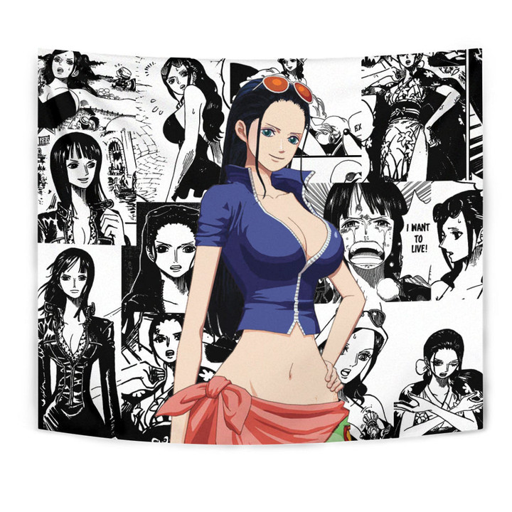 Nico Robin Tapestry Custom One Piece Anime Manga Room Wall Decor-wexanime.com